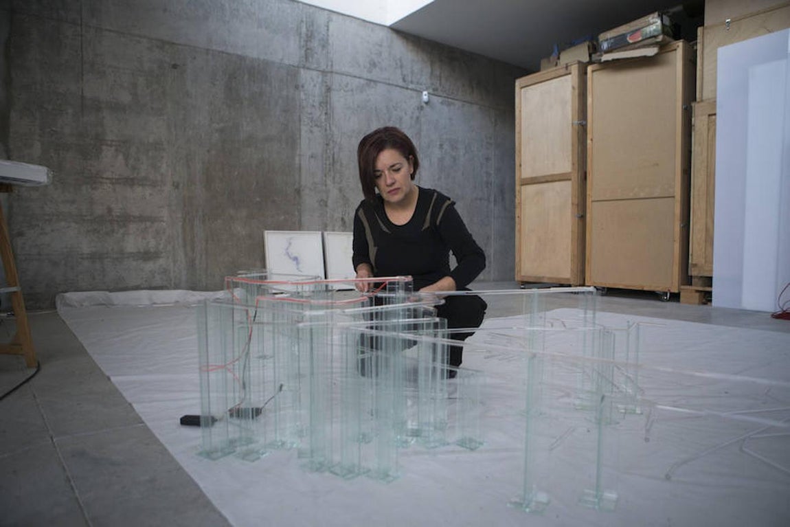 La pieza principal de la próxima muestra de Pizarro en la galería Ponce+Robles ocupa ahora el centro de su estudio. 