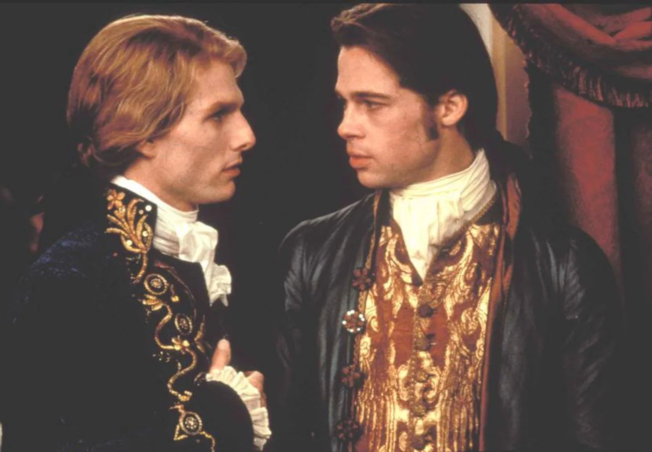 Brad Pitt y Tom Cruise en ''Entrevista con el vampiro''. 