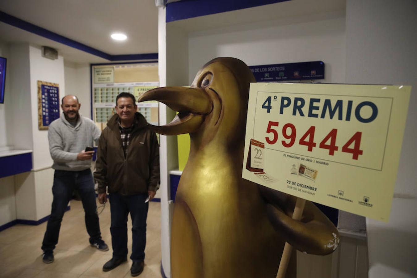 El 59.444, cuarto premio del Sorteo Extraordinario de la Lotería de Navidad, ha sido vendido en parte en la administración ubicada en la madrileña calle Infantas. Efe