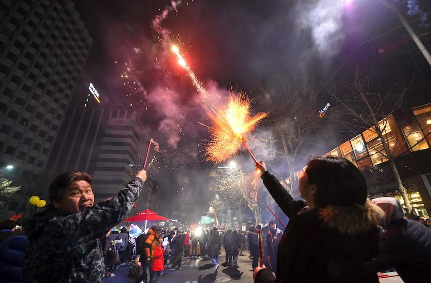 Varios lugares del planeta ya están disfrutando del año nuevo. 