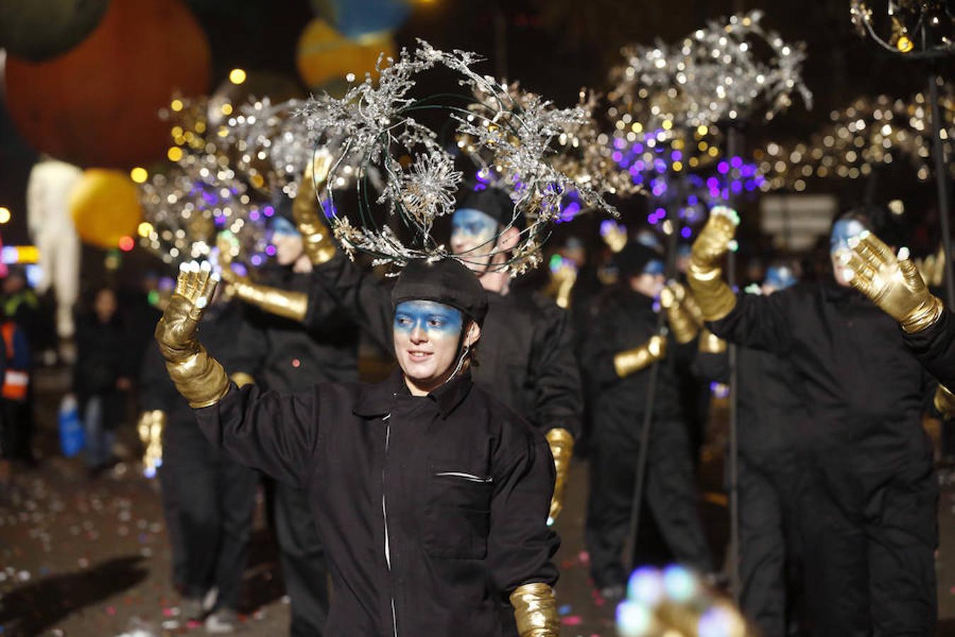 La llegada de los Reyes Magos a Madrid, en imágenes. Todo  remite a los cuentos infantiles