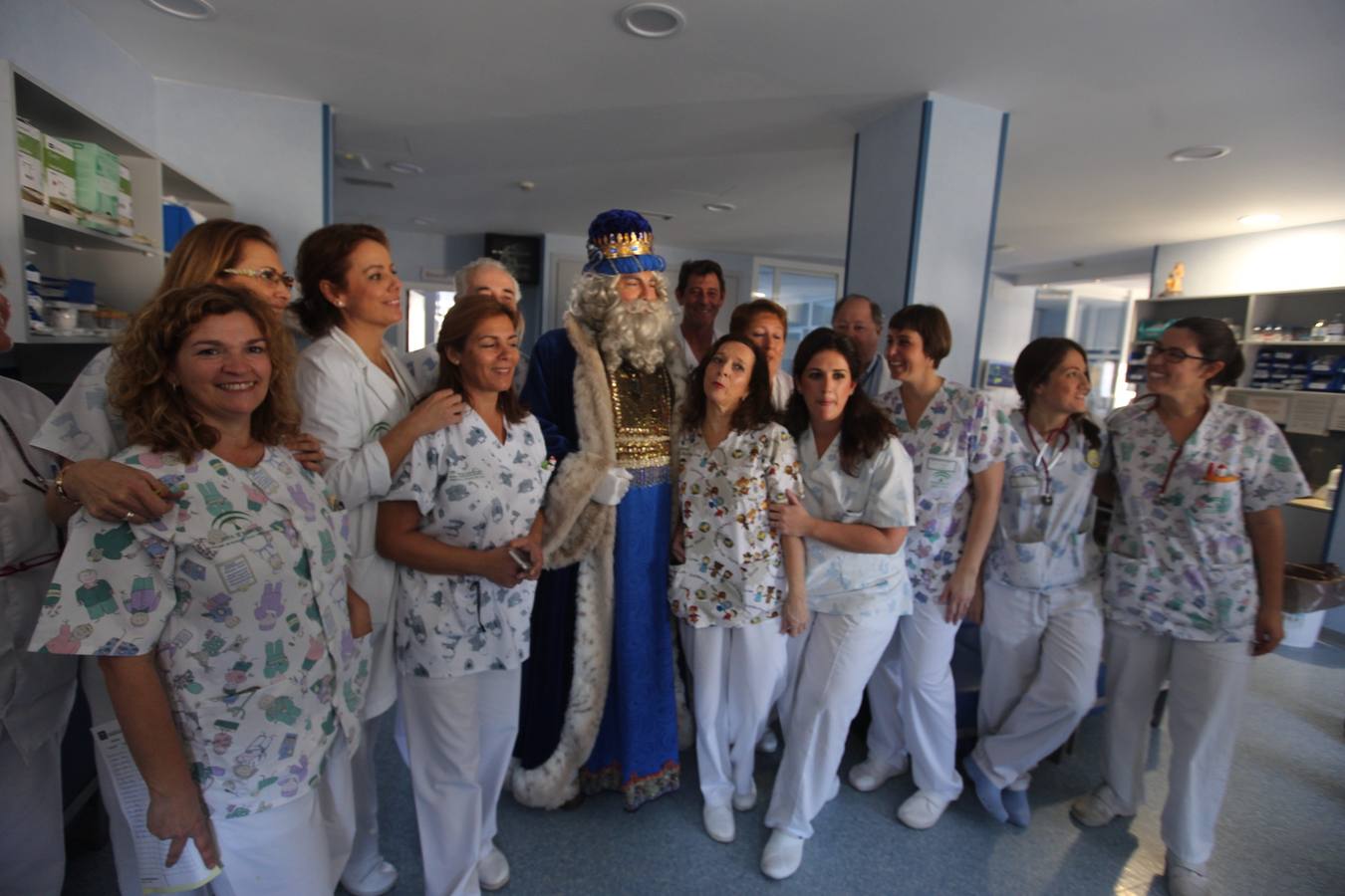 Visita de los Reyes Magos al Hospital Puerta del Mar