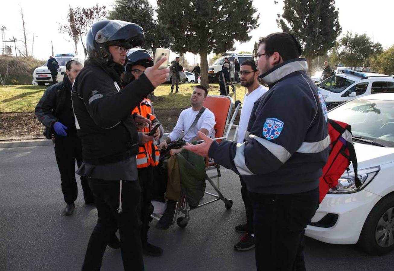 Las imágenes tras el atropello en Jerusalén en el que han muerto cuatro personas