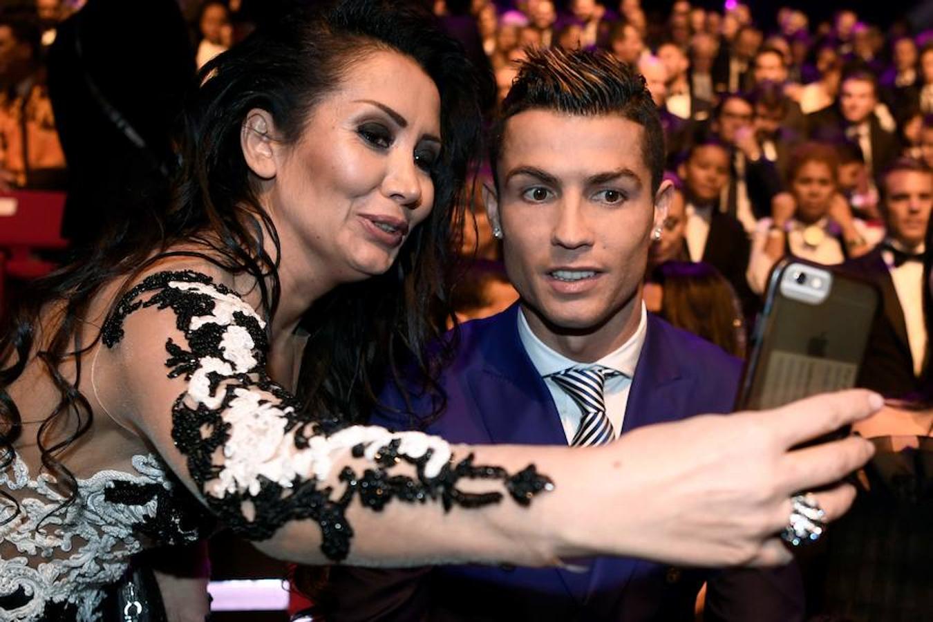 Cristiano Ronaldo durante la gala