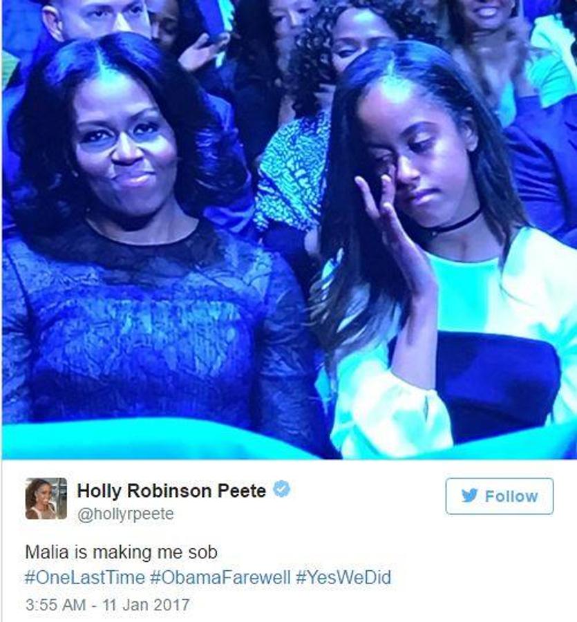 Holly Robinson Peete (actriz). «Malia me hace sollozar»