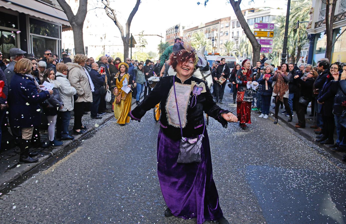 La cabalgata de las Reinas Magas de Valencia. 