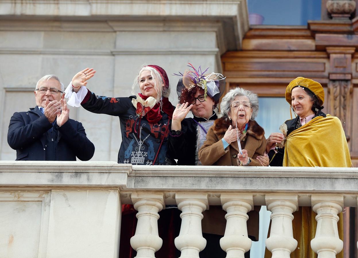 La cabalgata de las Reinas Magas de Valencia. 