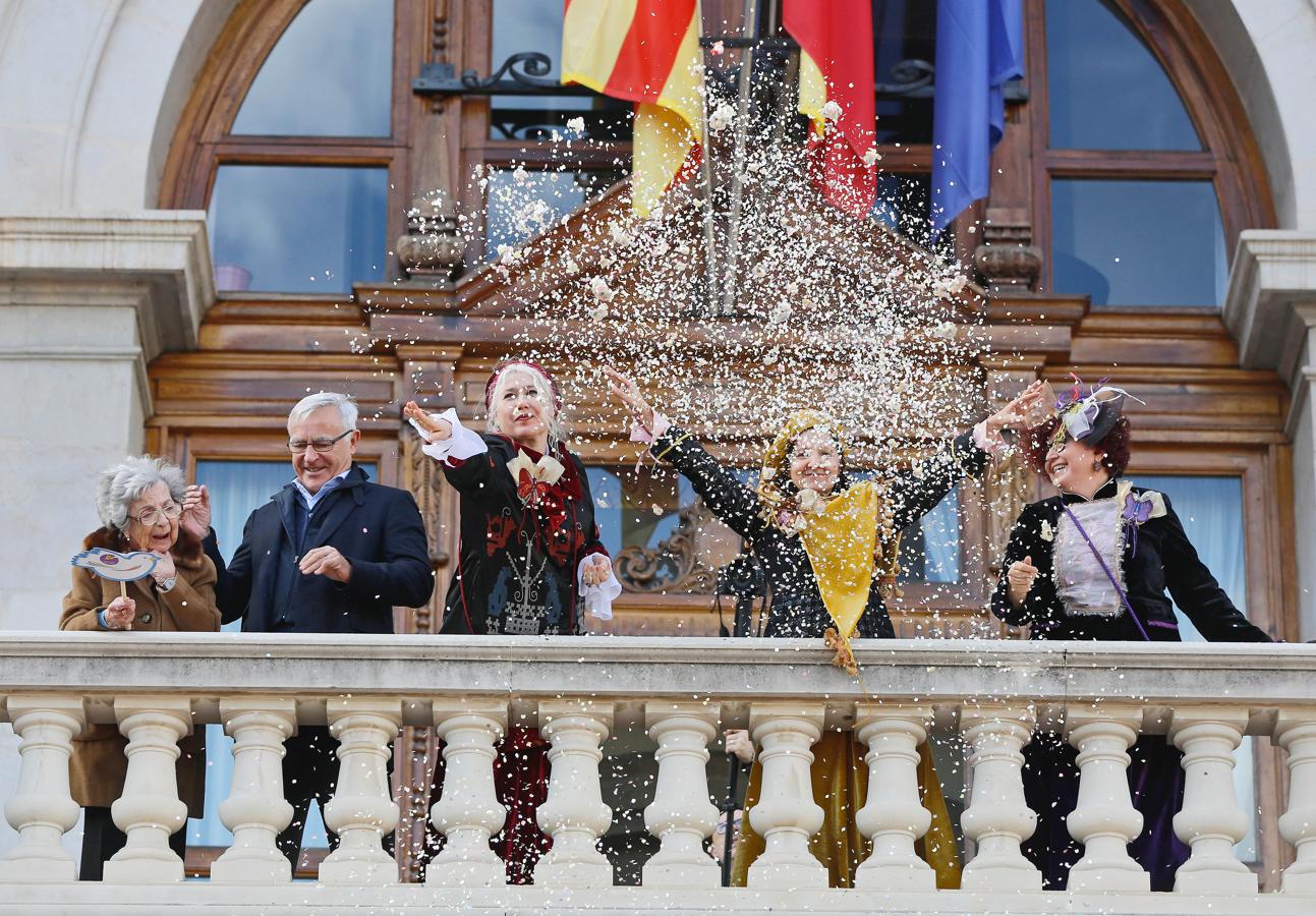 La cabalgata de las Reinas Magas de Valencia. 