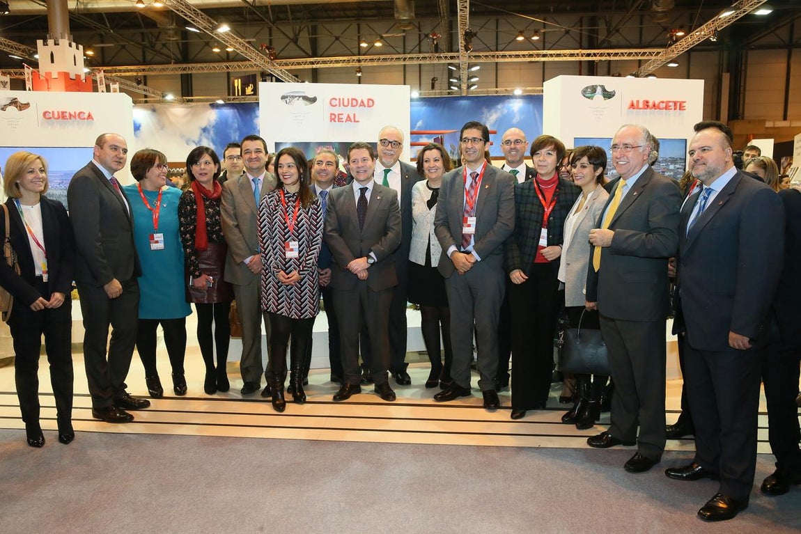 La inauguración del stand de Castilla-La Mancha en Fitur, en imágenes