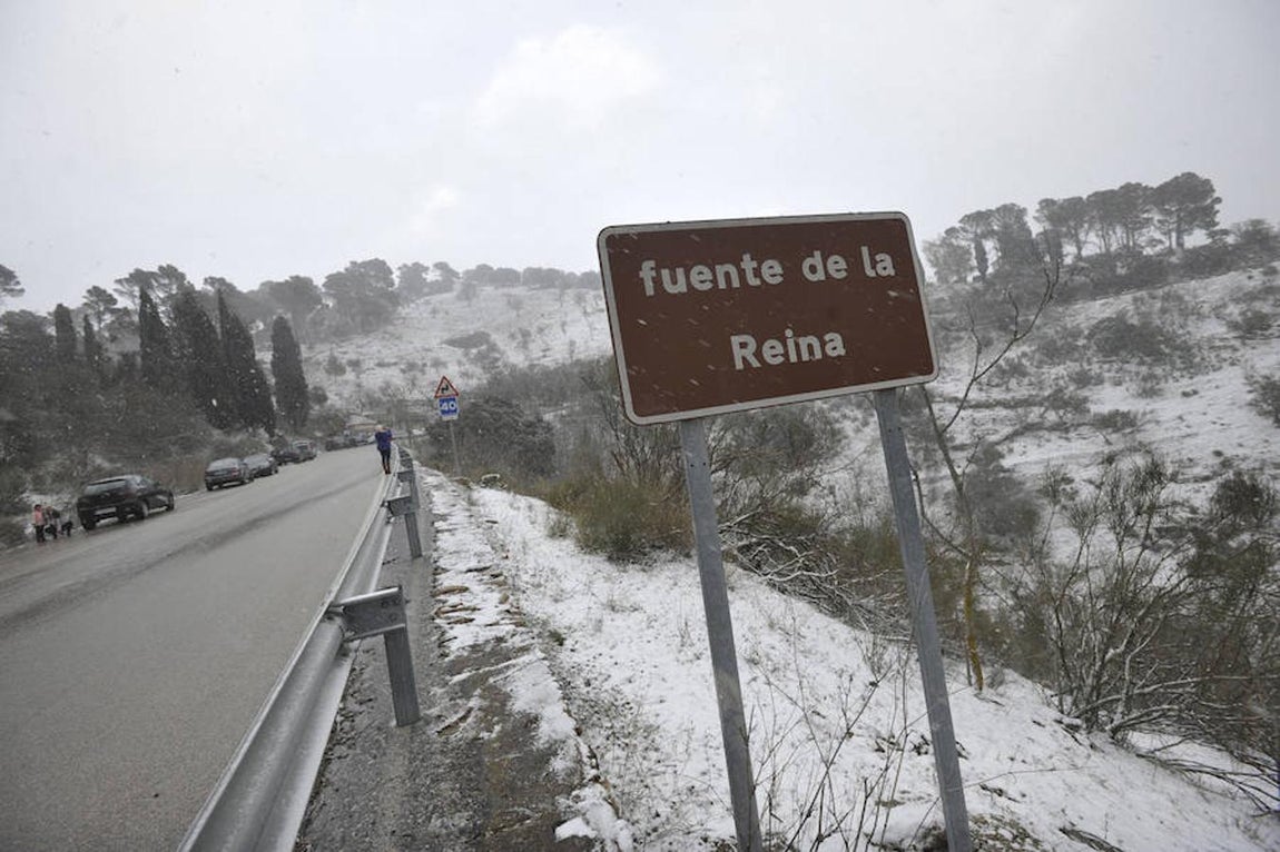 Las imágenes más impactantes de la ola de frío. La nieve también ha caído en los Montes de Málaga, en la zona de Fuente de la Reina, a apenas 15 kilómetros de la capital.