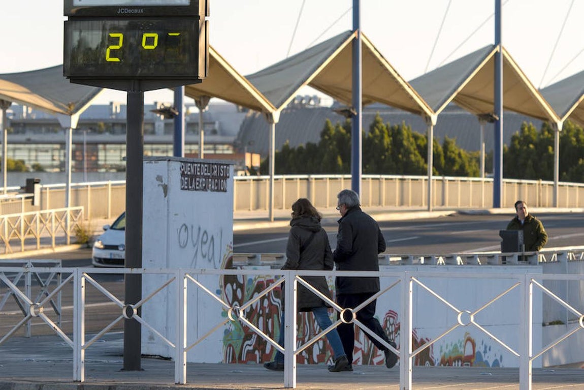 Las imágenes más impactantes de la ola de frío. También las bajas temperaturas se han hecho notar en Sevilla capital