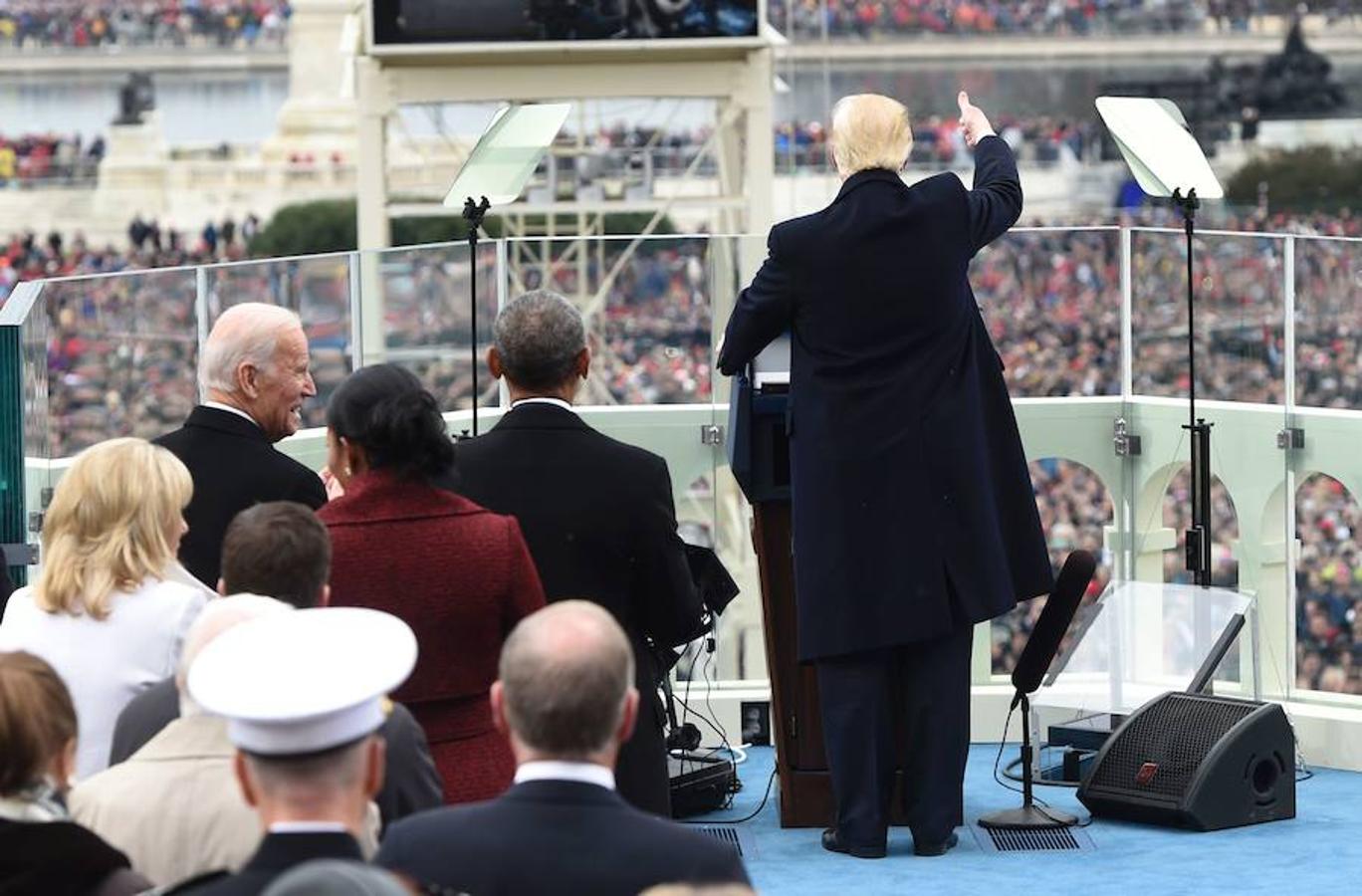 Trump, durante su discurso. 