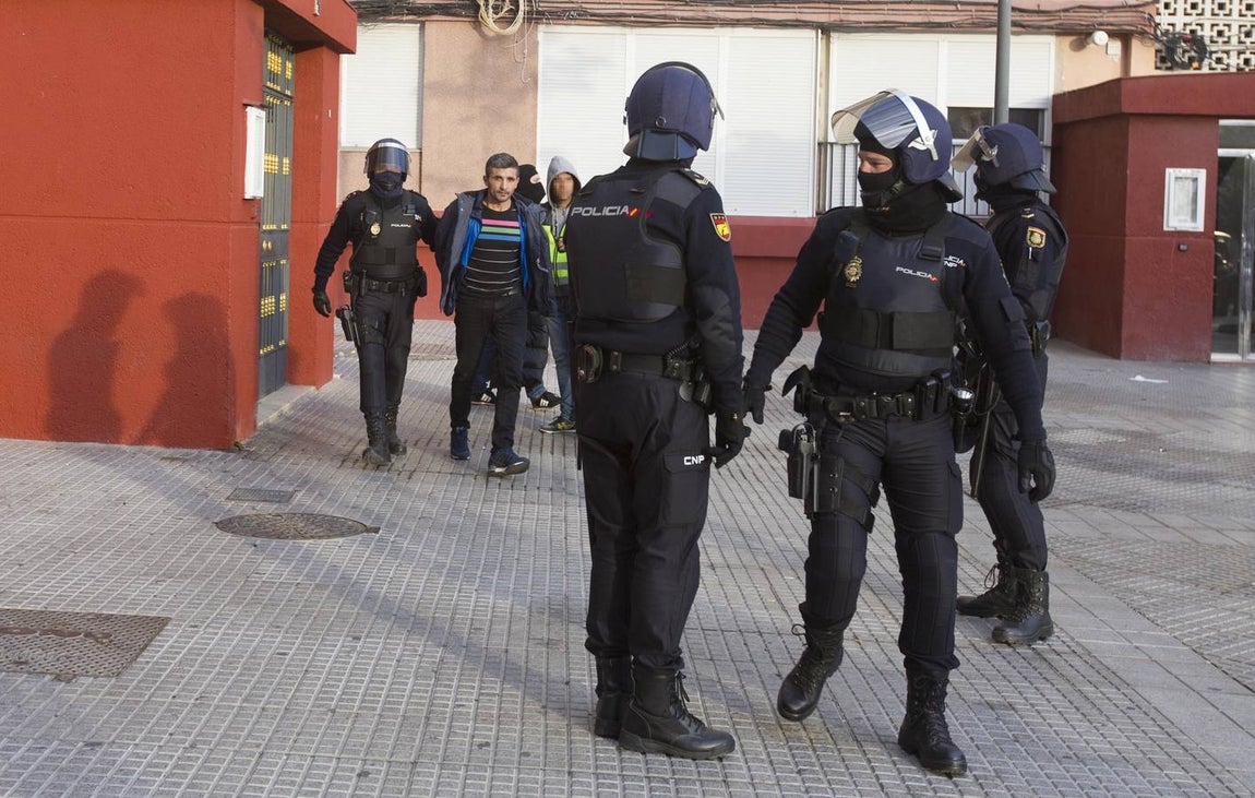 Golpe policial contra el tráfico de drogas en Guillén Moreno