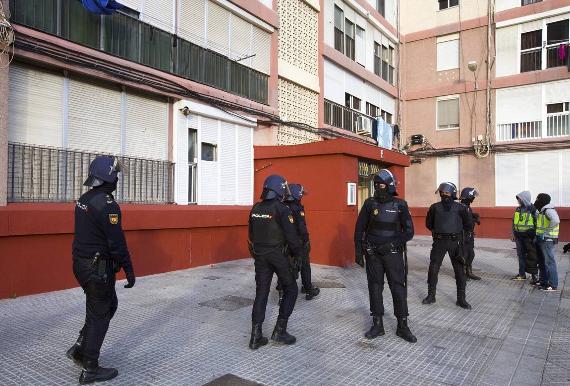 Golpe policial contra el tráfico de drogas en Guillén Moreno