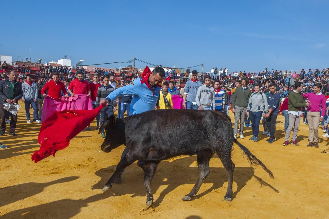 Chupinazo en La Puebla del Río en honor de San Sebastián