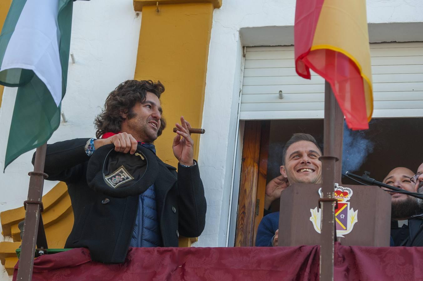 Chupinazo en La Puebla del Río en honor de San Sebastián