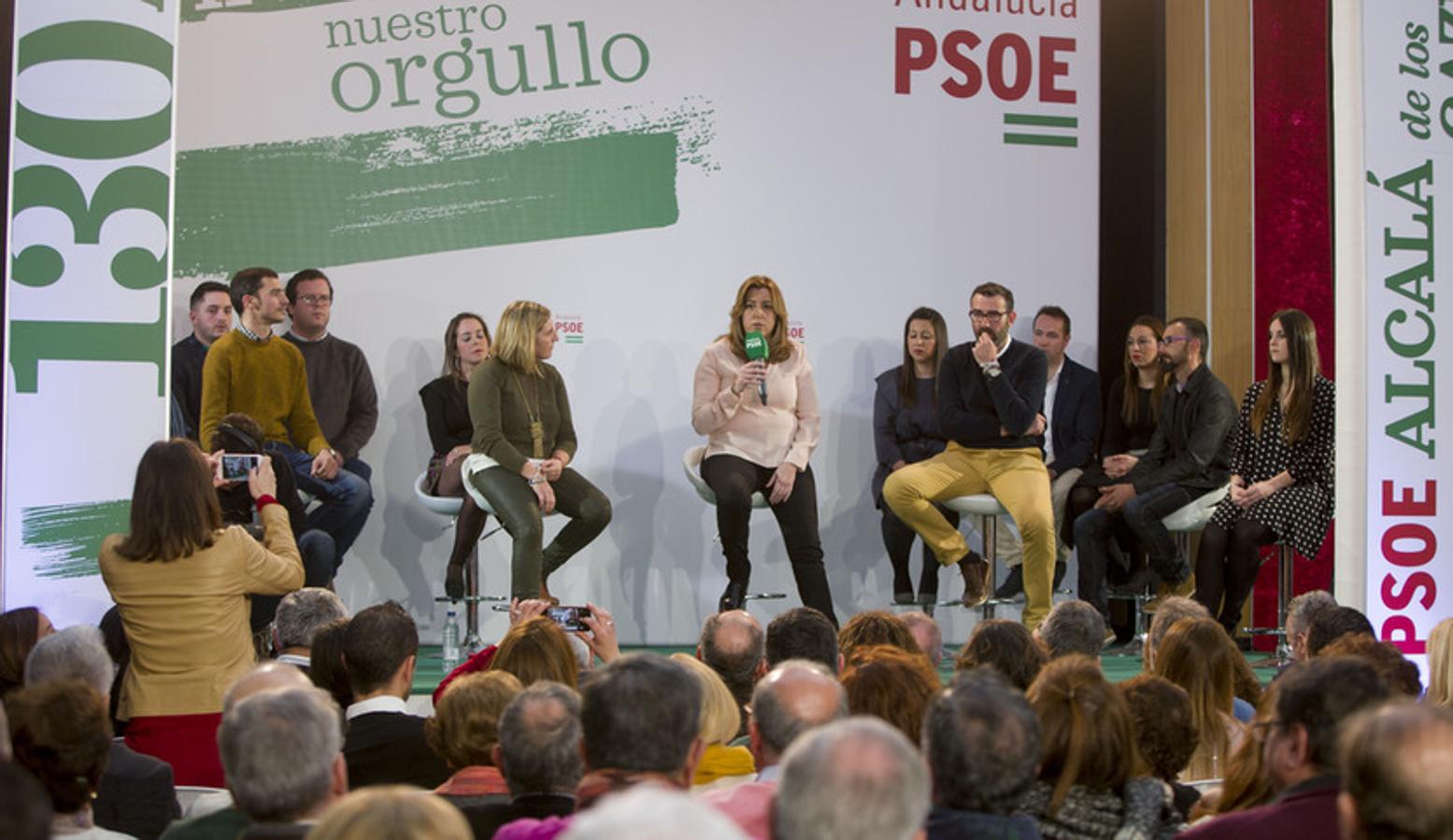 Susana Diaz participa en un acto de partido en Alcalá