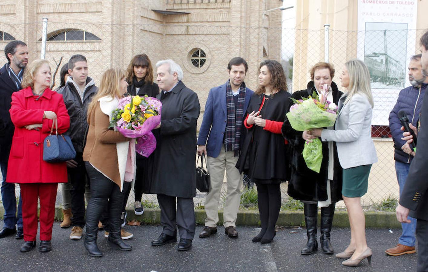 En imágenes: homenaje a Pablo Carrasco, el bombero que falleció en el incendio del hospital de Toledo en 1987