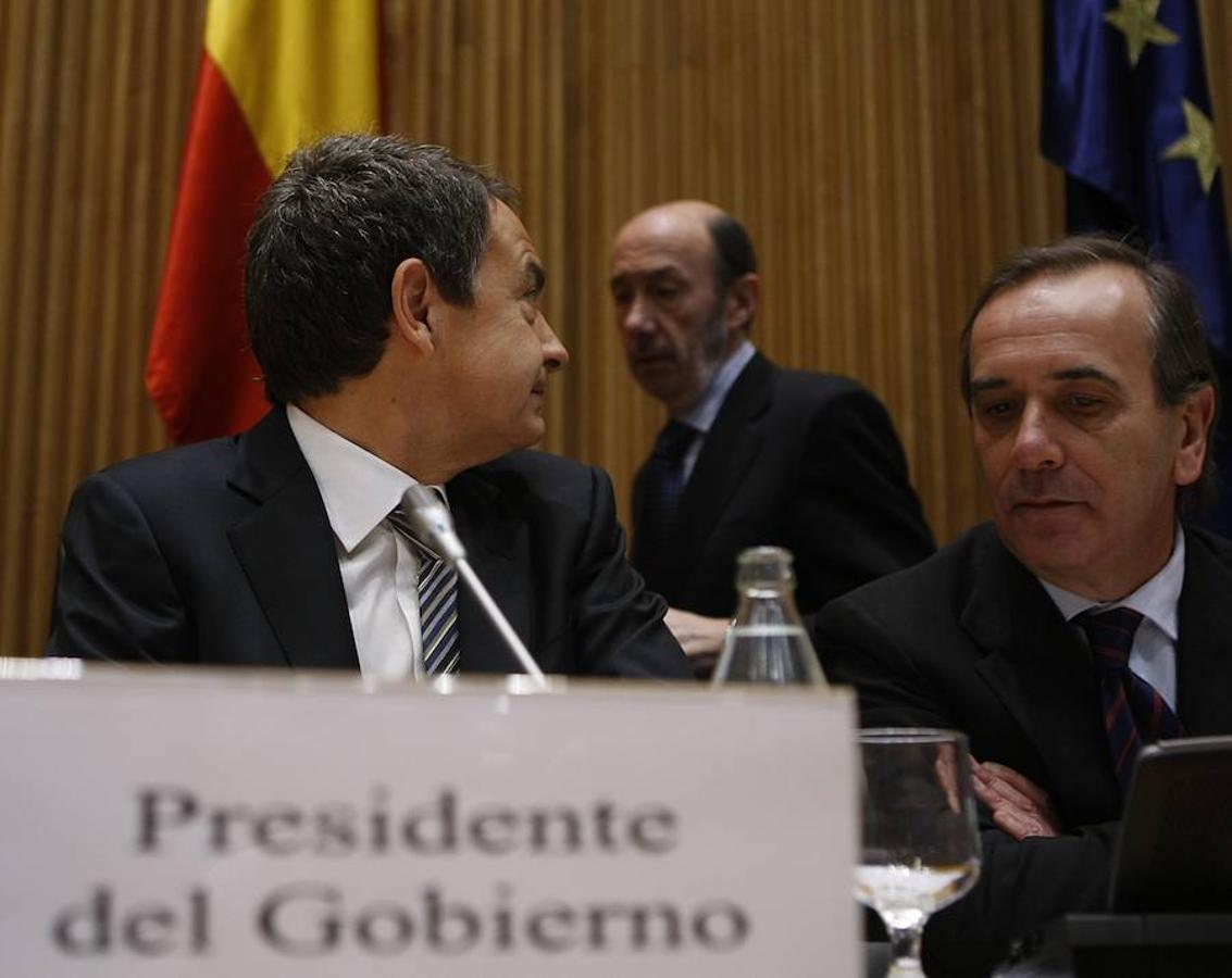 Junto a Rodríguez Zapatero. 
