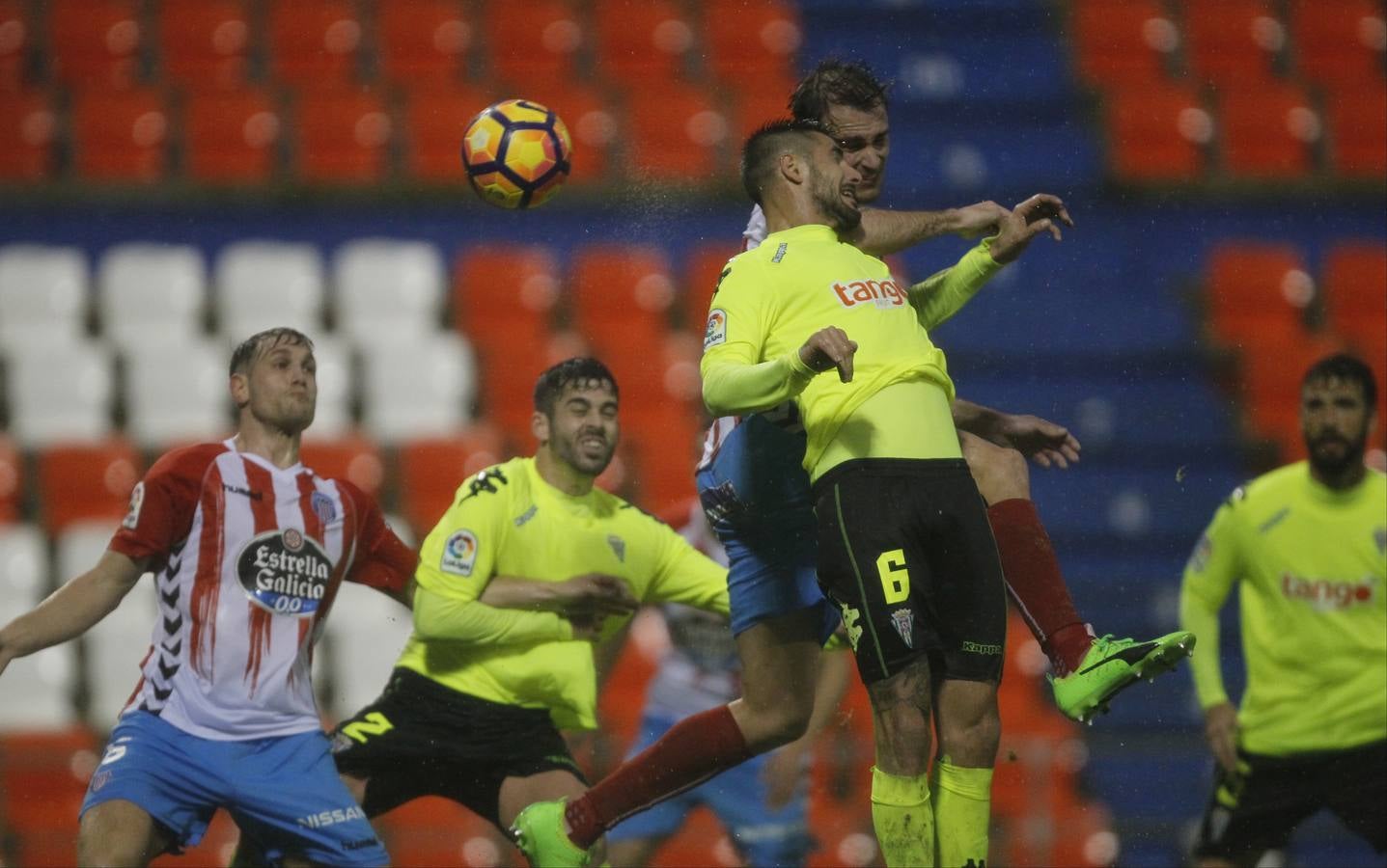 La tormenta para el Córdoba en Lugo, en imágenes