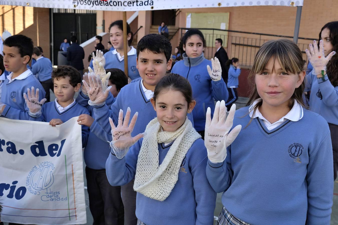 Protestas en los centros concertados andaluces