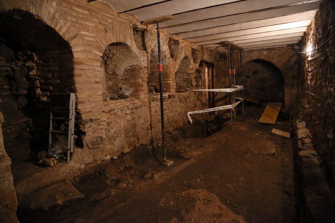 La nueva galería romana bajo la plaza de Amador de los Ríos de Toledo, en imágenes