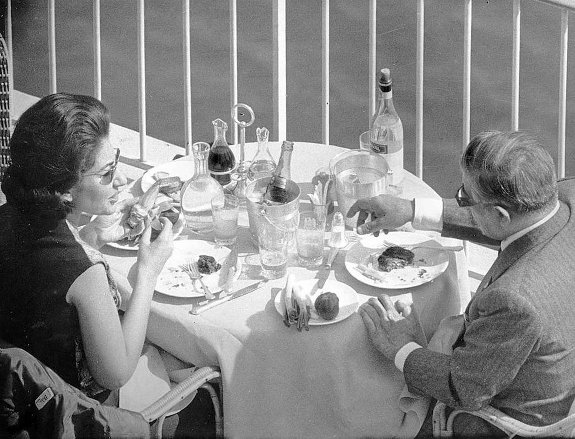 La pareja, compartiendo momentos felices. 