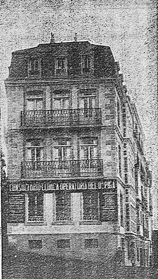 Inmueble que ocupó la clínica del Dr. Piga en 1913 en la calle Núñez de Arce. 