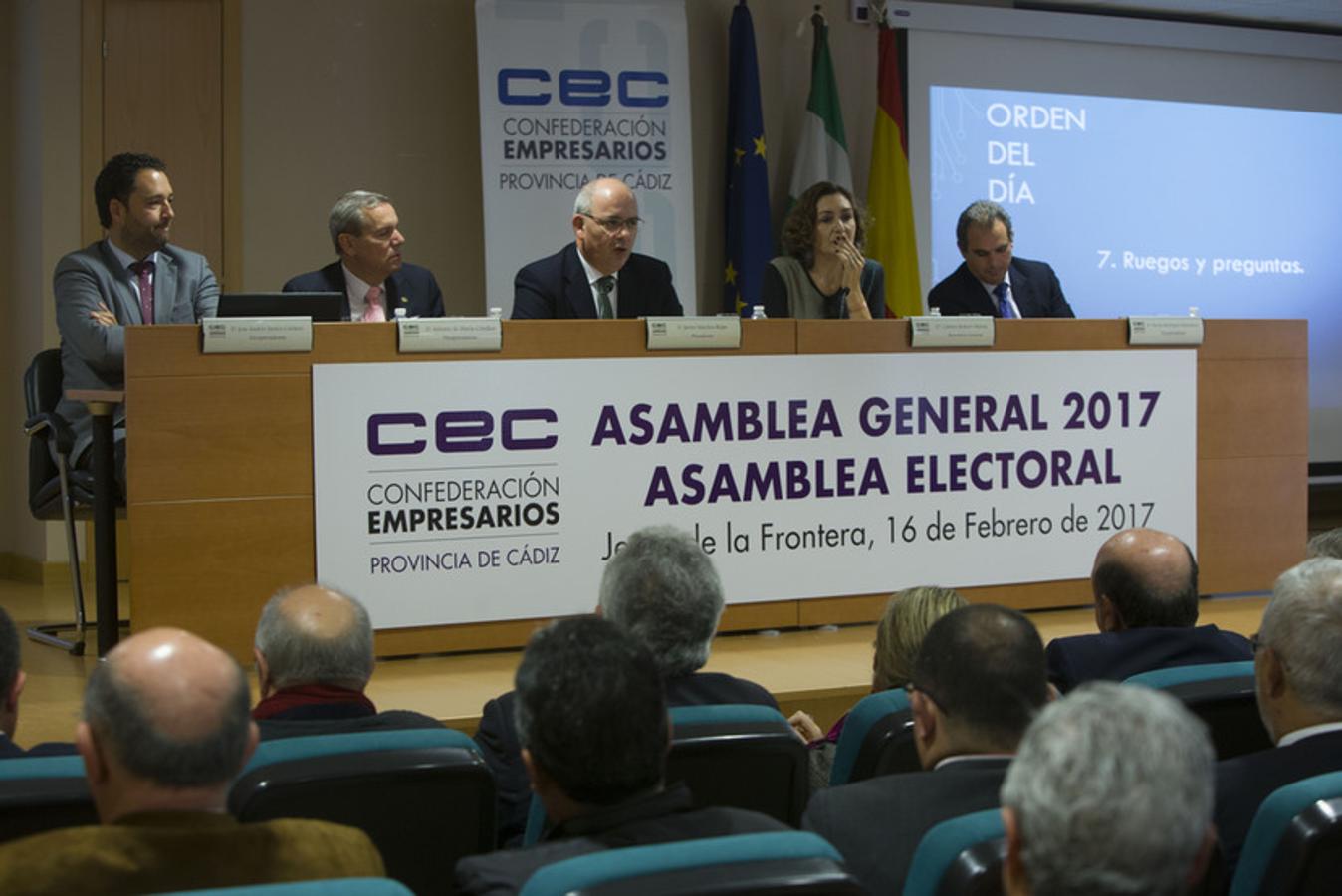 Asamblea general y asamblea electoral de la CEC en Jerez