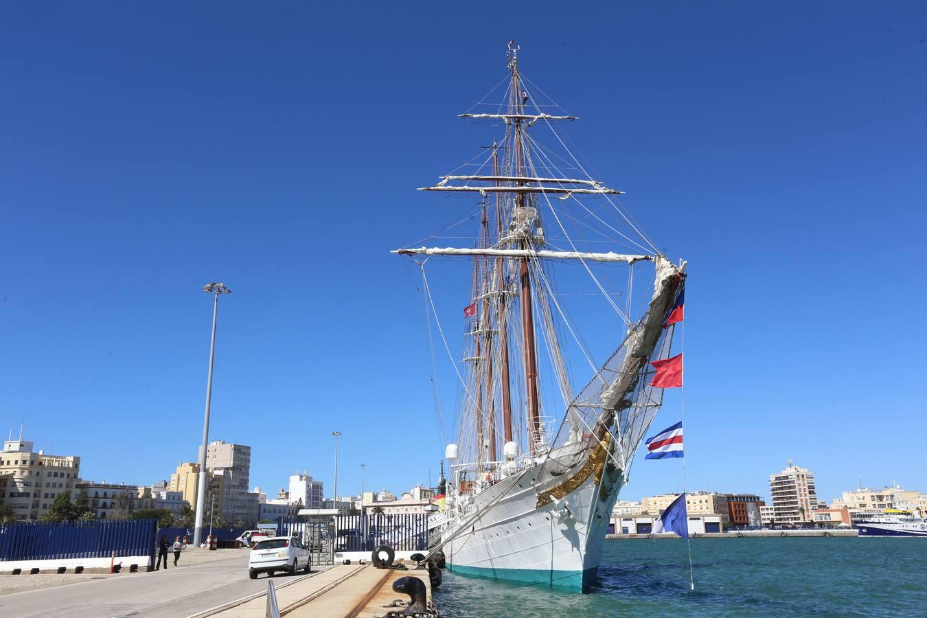 El &#039;Juan Sebastián de Elcano&#039;, listo para salir del muelle de Cádiz este domingo