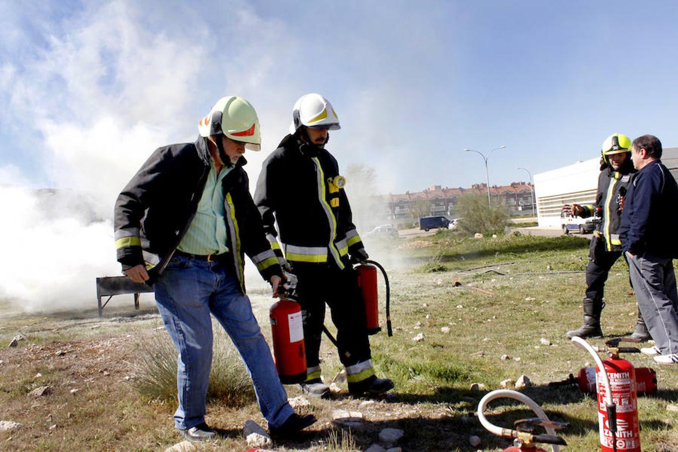 Imágenes del curso de los bomberos de Toledo