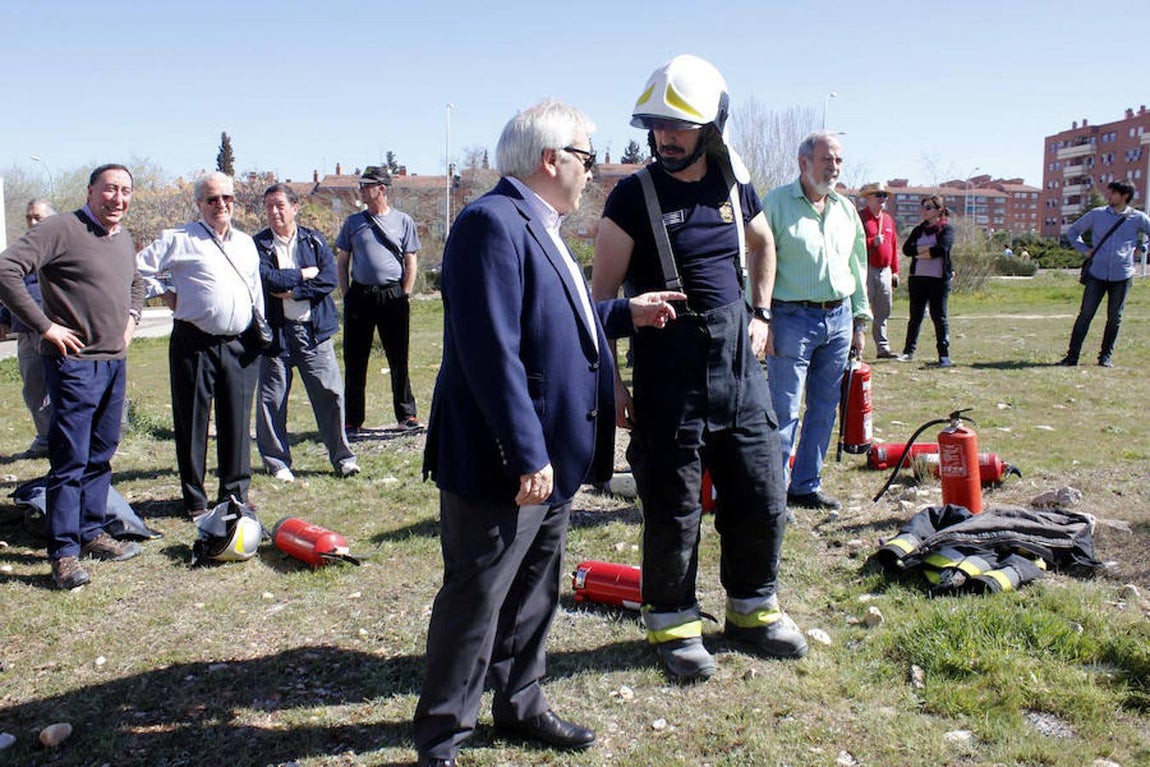 Imágenes del curso de los bomberos de Toledo