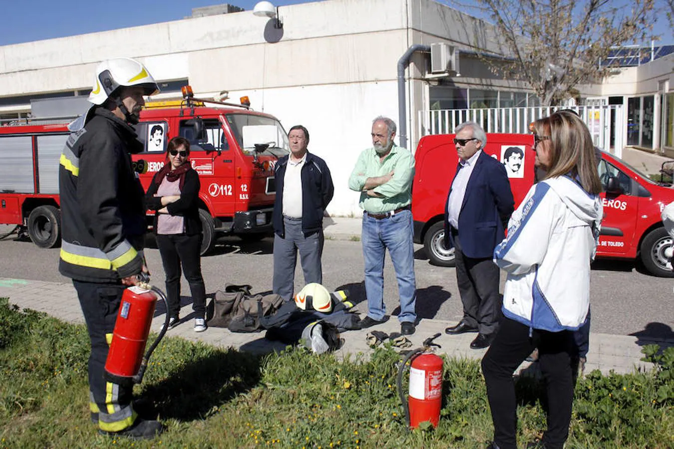 Imágenes del curso de los bomberos de Toledo