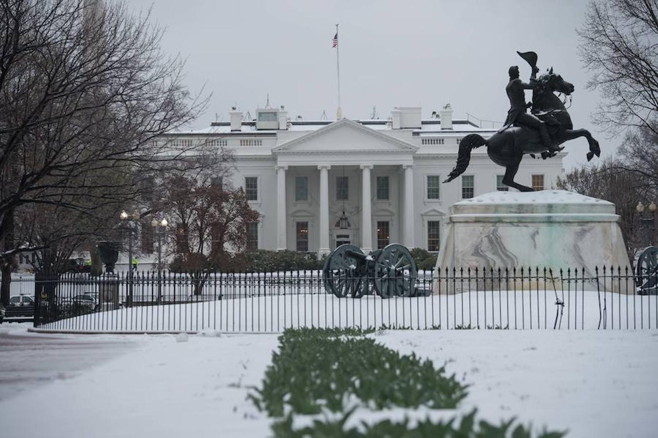 Vista de la Casa Blanca desde el Paque Lafayette