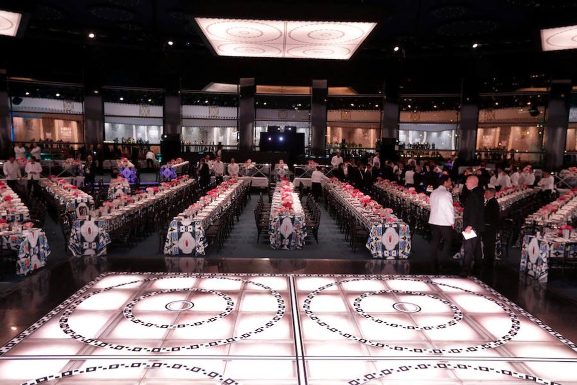 Vista general del salón del Rose Ball. 