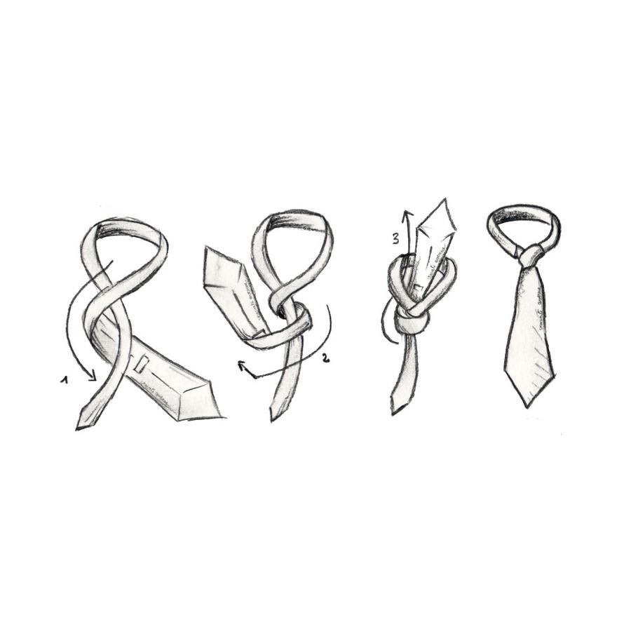 Nudo Italiano. El más usado de toda Italia. Este clásico desenfadado se presta para lucirlo en ocasiones más informales.