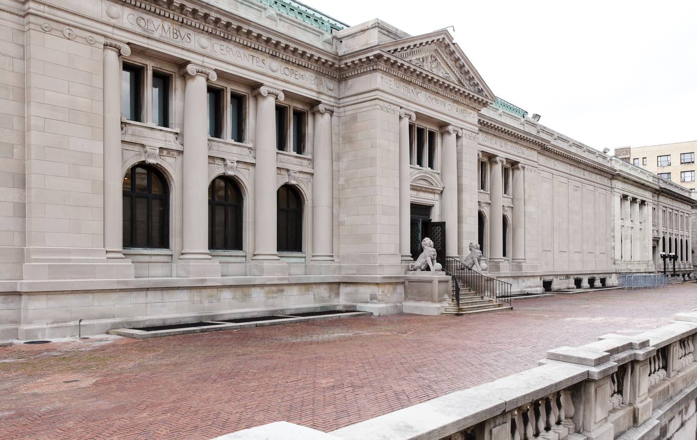 Fachada de la Hispanic Society of America en Nueva York. 