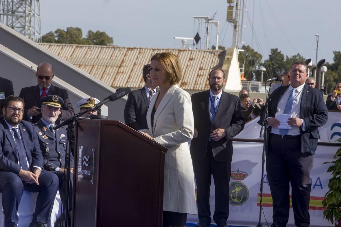 FOTOS: La ministra Cospedal preside la botadura del BAM Audaz