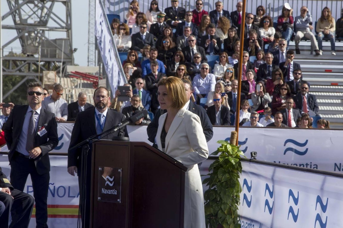 FOTOS: La ministra Cospedal preside la botadura del BAM Audaz