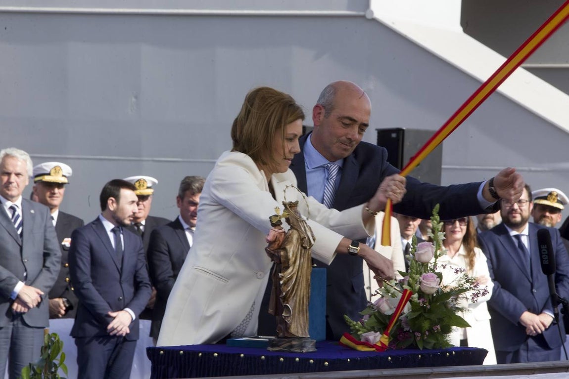 FOTOS: La ministra Cospedal preside la botadura del BAM Audaz