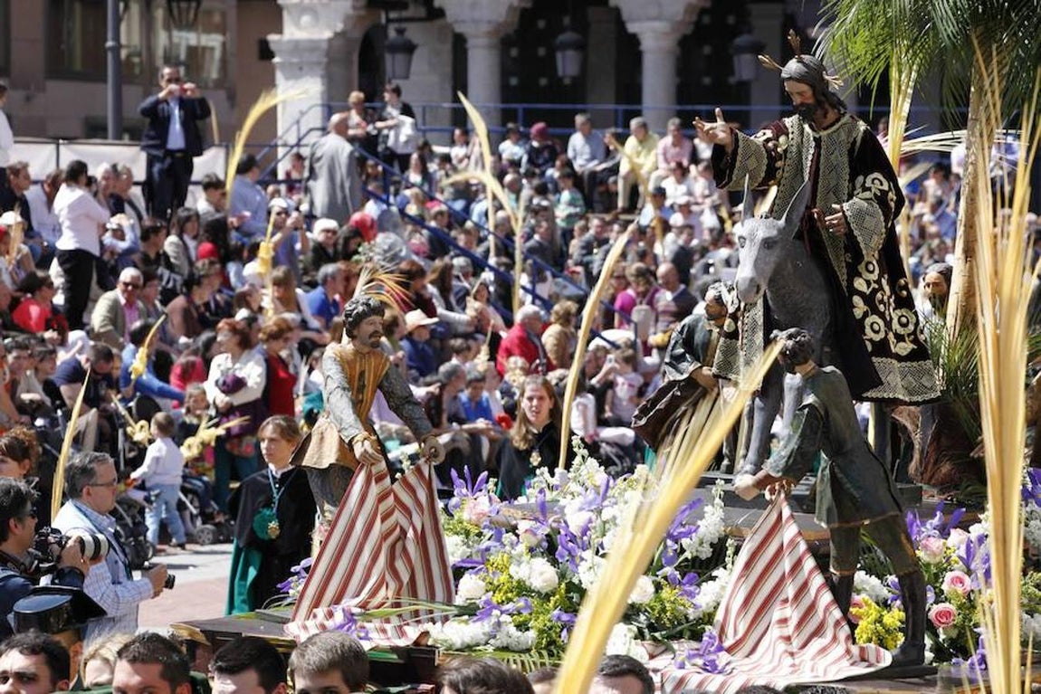 Procesión de «La Borriquilla» en Valladolid en 2014. 