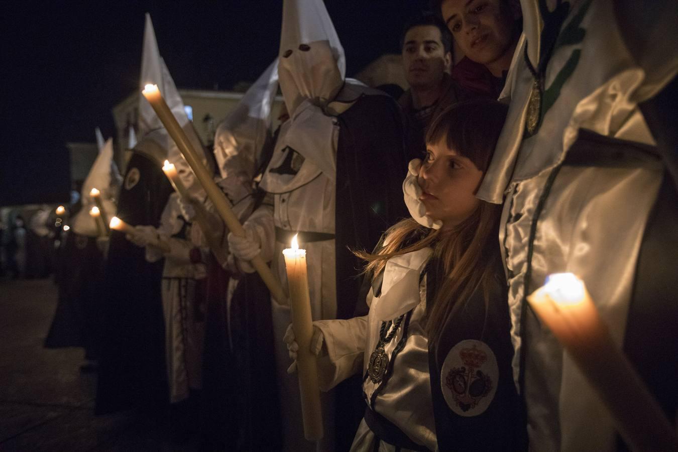 Cofrades de Ávila en la procesión del Encuentro. 