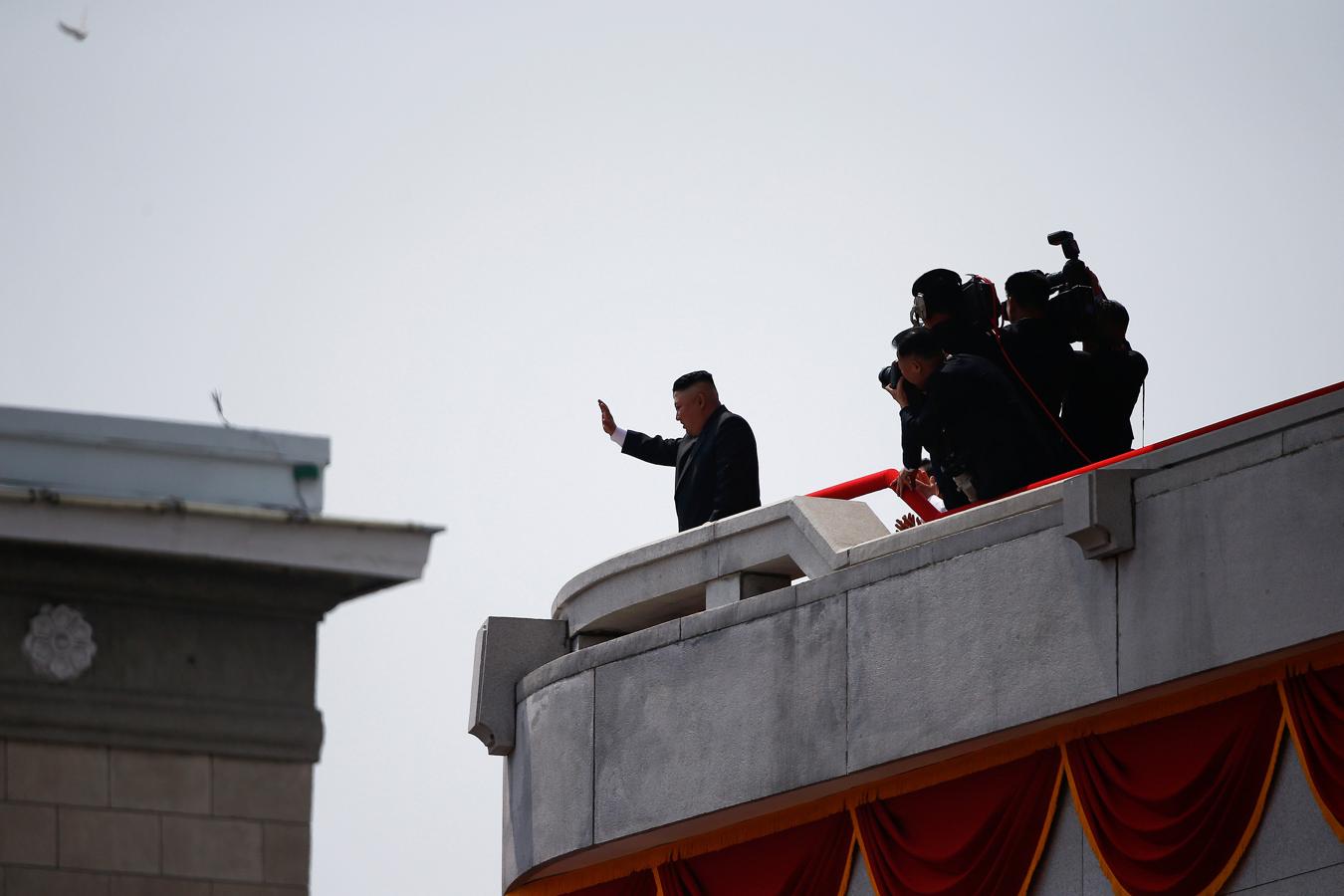 Celebraciones en Corea del Norte por el Día del Sol. 