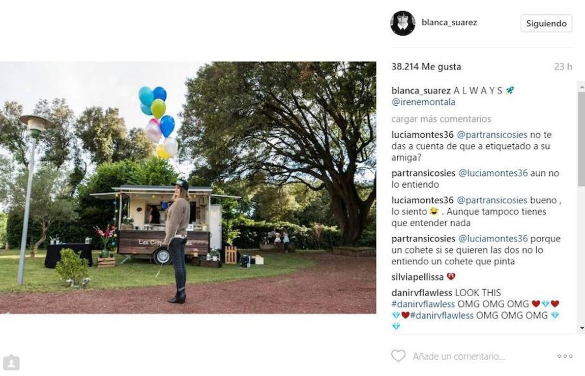 Blanca Suárez. La presentadora ha aprovechado estos días festivos para ir a visitar a su amiga y compañera de trabajo, Irene Montalá
