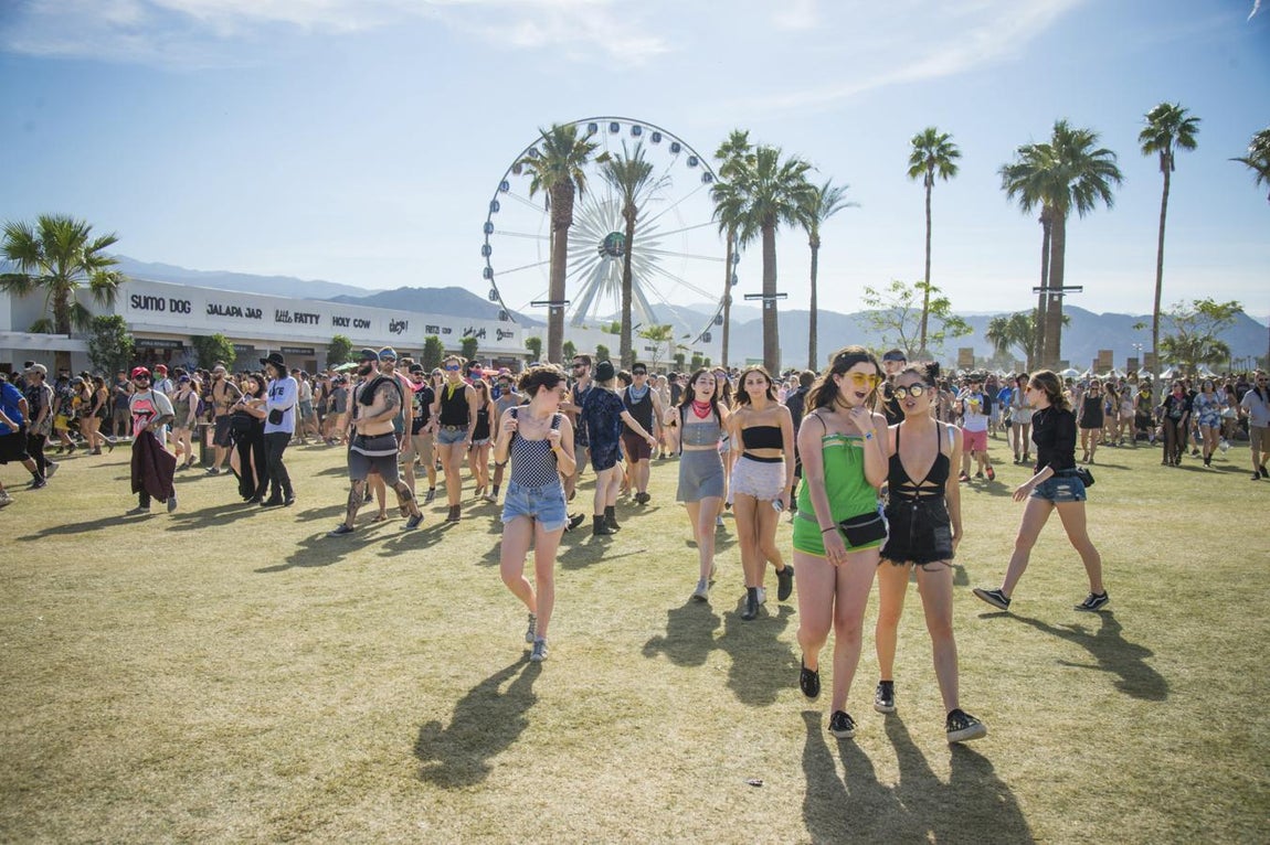 Panorámica del festival de música. 