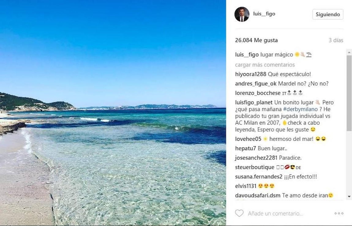 Luis Figo. El portugués ha desconectado junto a sus mujer, Helene Svedin, y sus tres hijas, Daniella, Martina y Stella