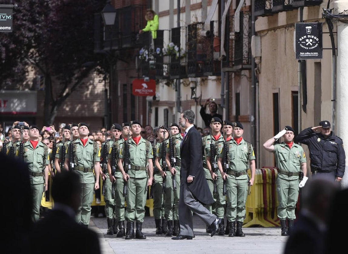 Don Felipe, a su llegada. 