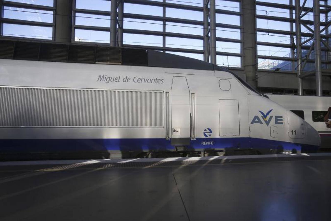 El tren que realizó el primer trayecto de alta velocidad entre Madrid y Sevilla. 