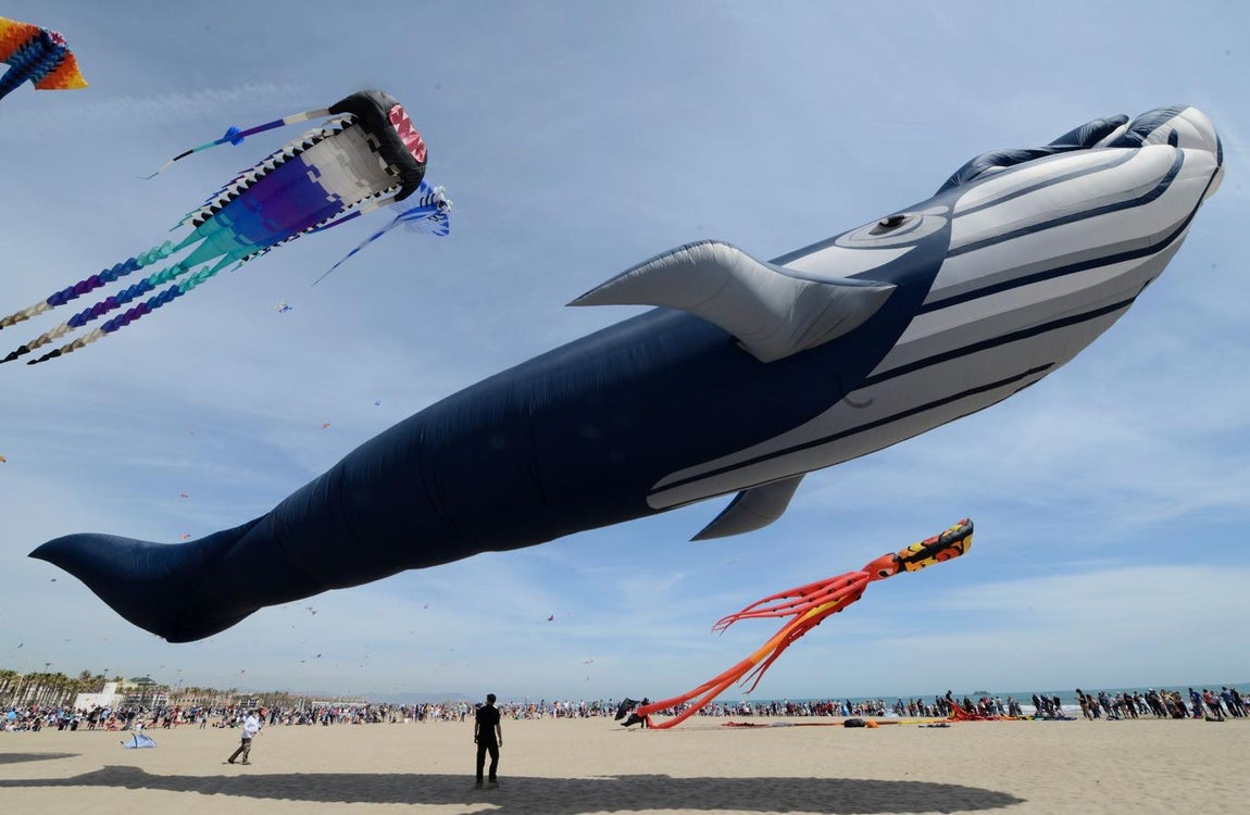 El Festival Internacional del Viento en la Malvarrosa. 