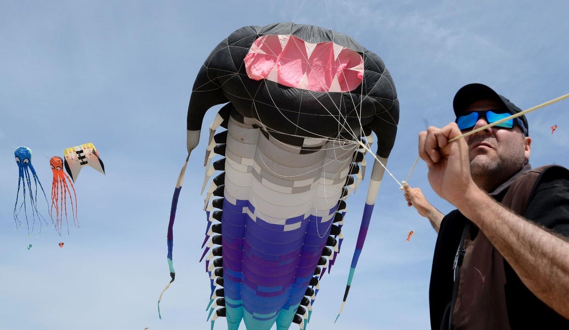 El Festival Internacional del Viento en la Malvarrosa. 